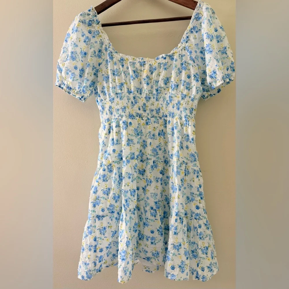 Kingston Grey Juniors' Floral-Print
Cotton Puff-Sleeve‎ Mini Dress Small - Picture 8 of 16